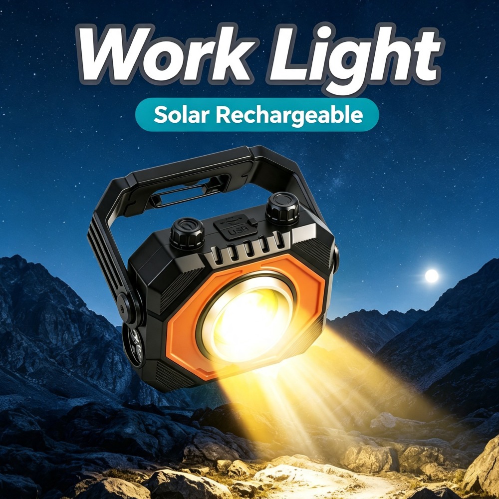 Outdoor Camping Lighting - New Multifunctional COB Work Light Solar
