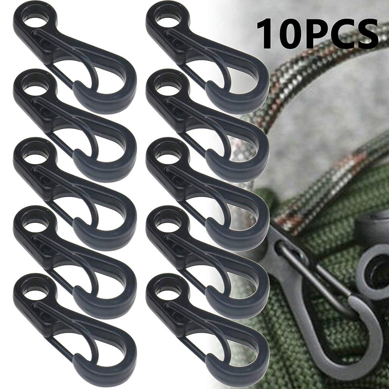 Outdoor Camping Essential Gear - 10Pcs/lot Mini Carabiner Paracord Tactical Gear