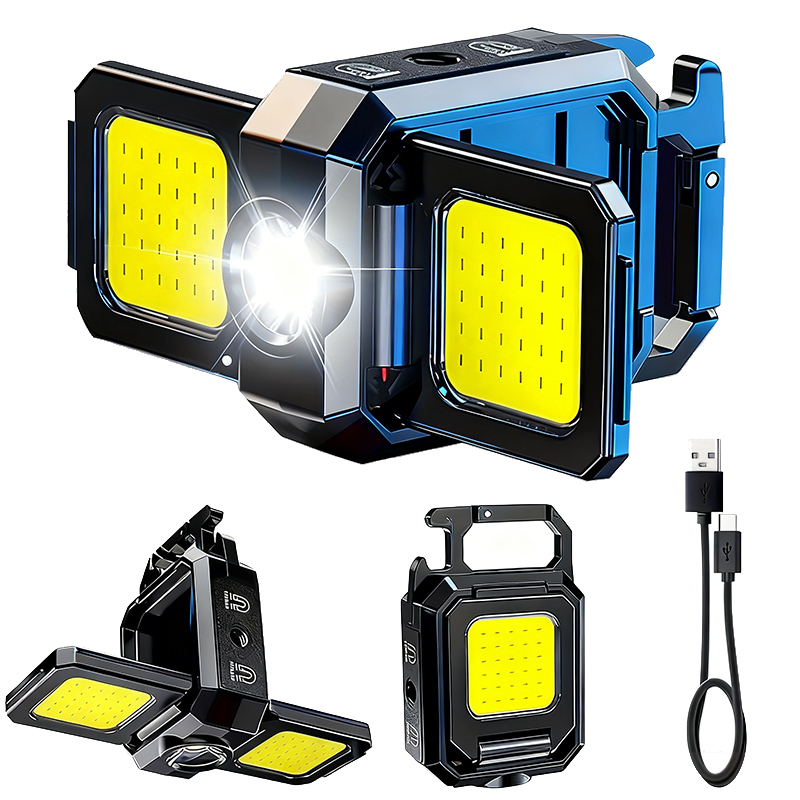 Outdoor Camping Lighting - Mini Flashlight Keychain Light COB Work