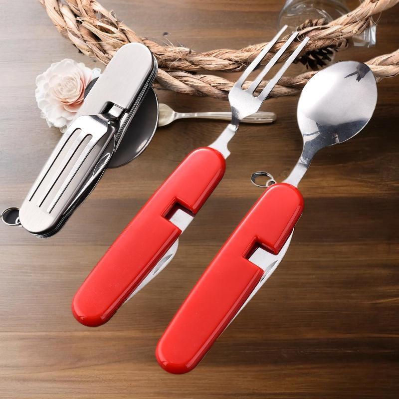 Camp Utensil Set - Foldable Camping Utensil Set - Multi-Functional