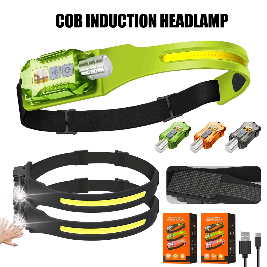 Outdoor Camping Lighting - Powerful LED Headlamp Portable Rechargeable Head