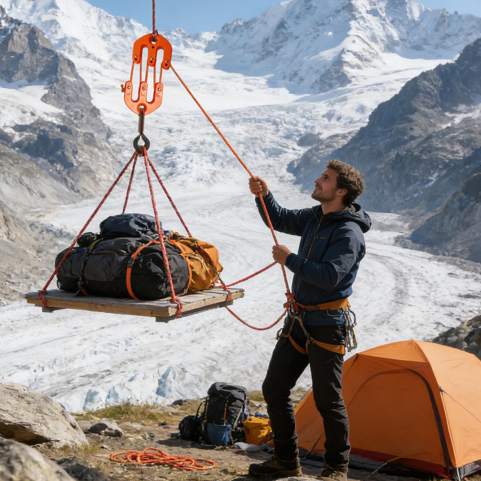 Outdoor Camping Games - Game Hoist Portable Pulley Lift System