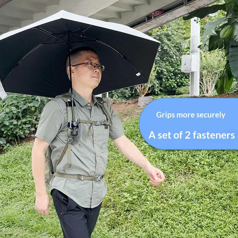 Outdoor Camping Umbrella - 1Set Polyester Plastic Umbrella Clip Handsfree