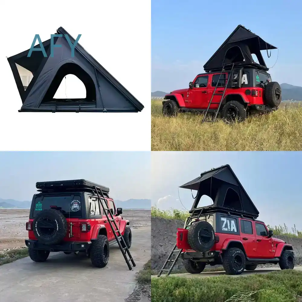 Outdoor Camping Van Tent - Outdoor Ultra-Thin Aluminum Alloy Hydraulic Triangular
