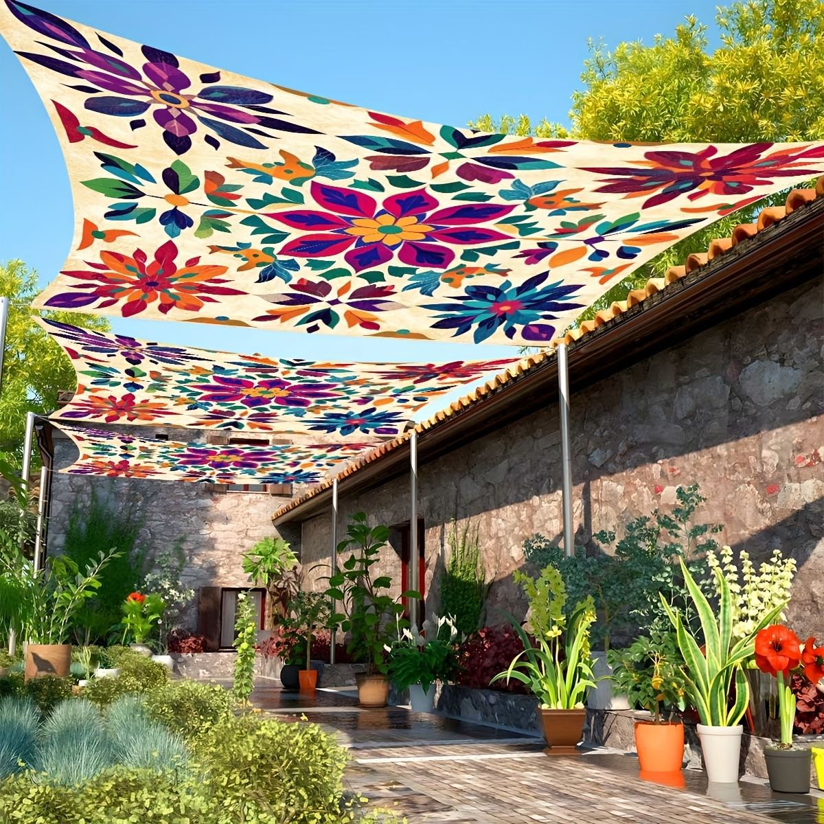 Color Flower Camping Sunshade  - Outdoor Camping House review and price
