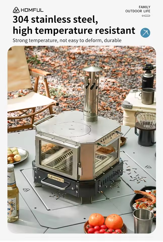 HOMFUL Portable Firewood Stove - Outdoor Camping Wood Stove review and price