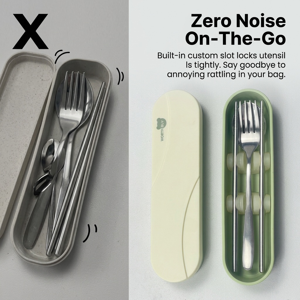 Portable Cutlery Set Stainless - Camp Utensil Set review and price