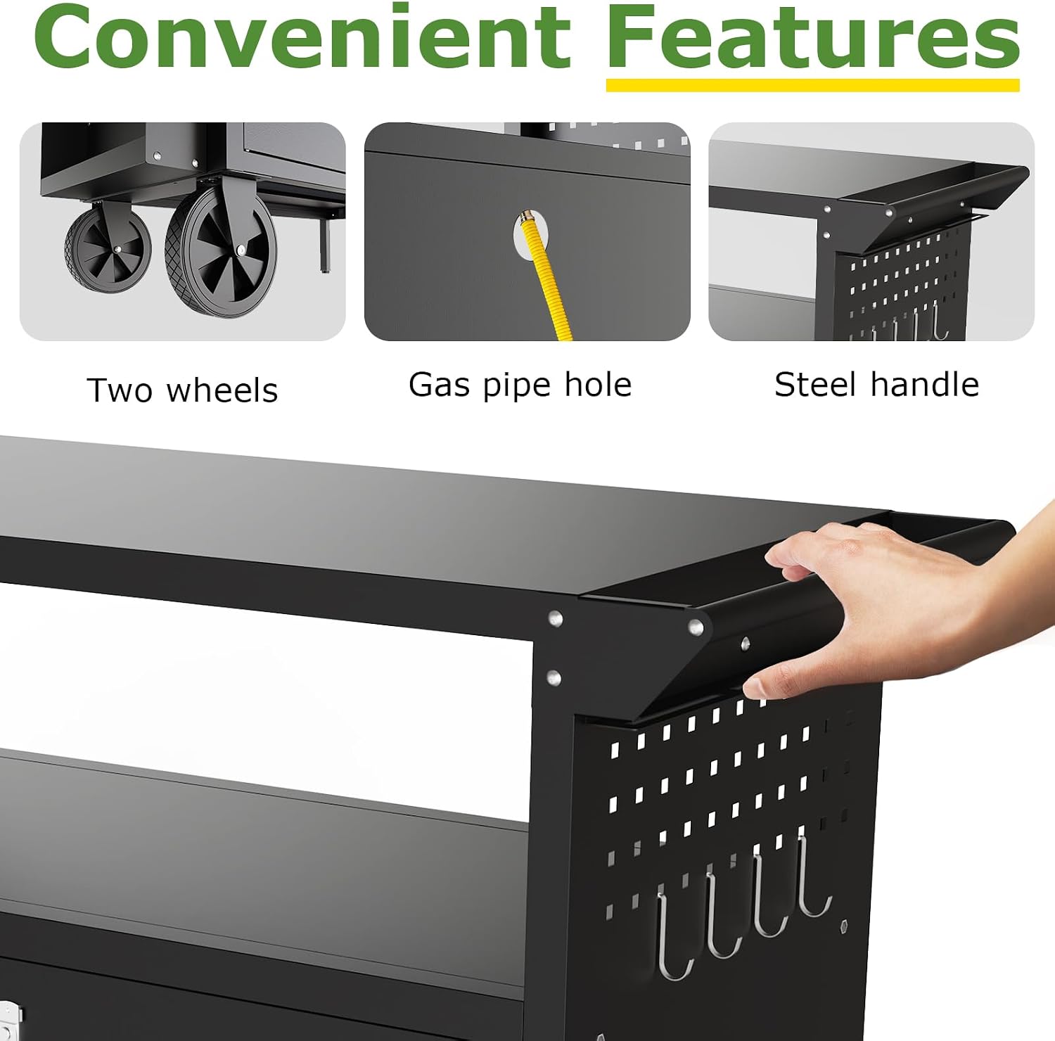 Outdoor Grill Cart Table With  - Outdoor Camping Bbq review and price