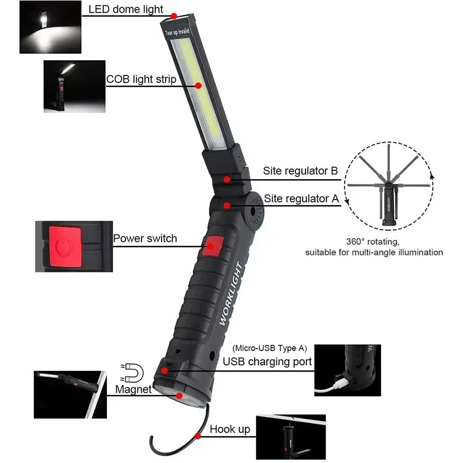Portable LED Flashlight with M - Outdoor Camping Lighting review and price