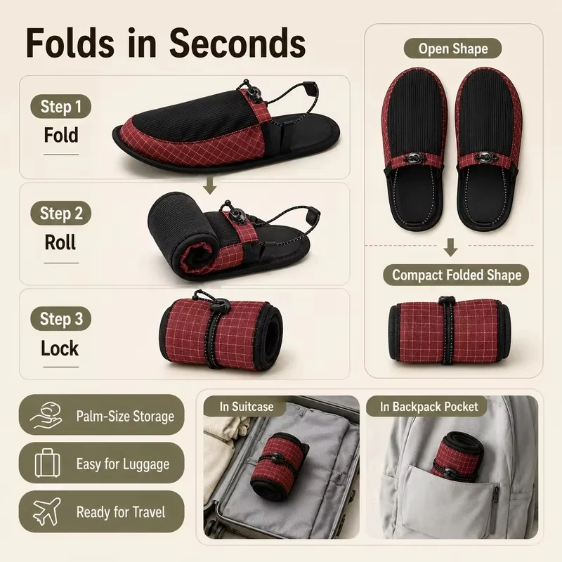 Ultra Light Foldable Outdoor C - Outdoor Camping Slippers review and price