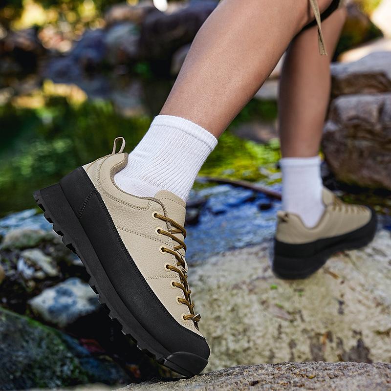 Trendy Leather Shoes Hiking Me - Outdoor Camping Brand review and price