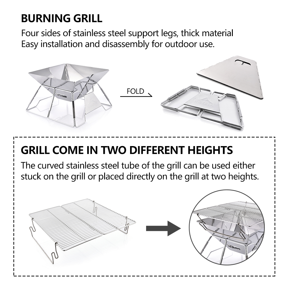 Widesea Windproof Wood-Burning - Outdoor Camping Sink review and price