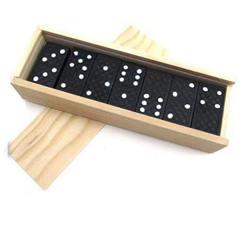 28pcs/Set Wooden Domino Board  - Outdoor Camping Games review and price