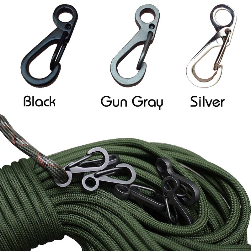 10Pcs/lot Mini Carabiner Parac - Outdoor Camping Essential Gear review and price