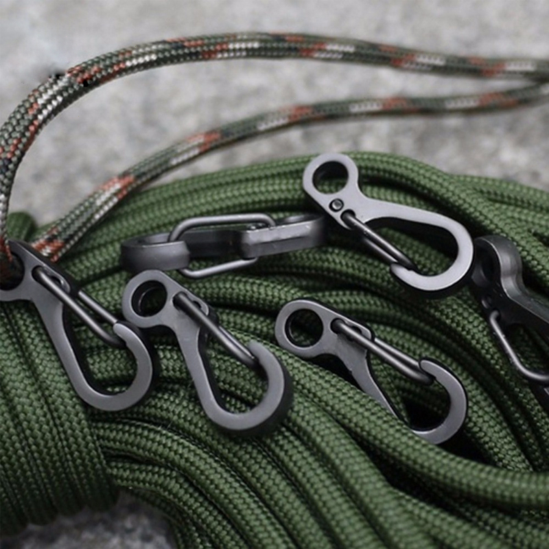 10Pcs/lot Mini Carabiner Parac - Outdoor Camping Essential Gear review and price