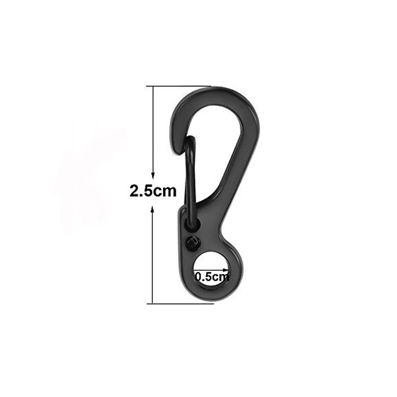 10Pcs/lot Mini Carabiner Parac - Outdoor Camping Essential Gear review and price