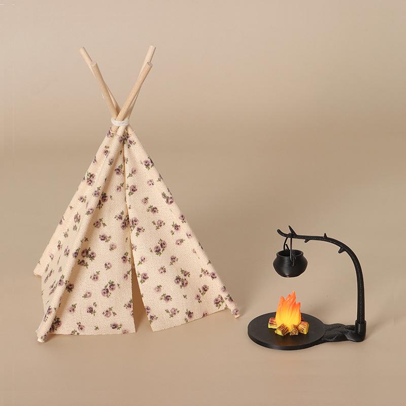 New 1:12 Scale Camping Tent Mo - Outdoor Camping Games review and price