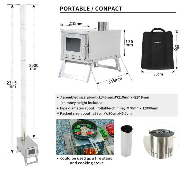 [New] Outdoor Stainless Steel  - Outdoor Camping Wood Stove review and price