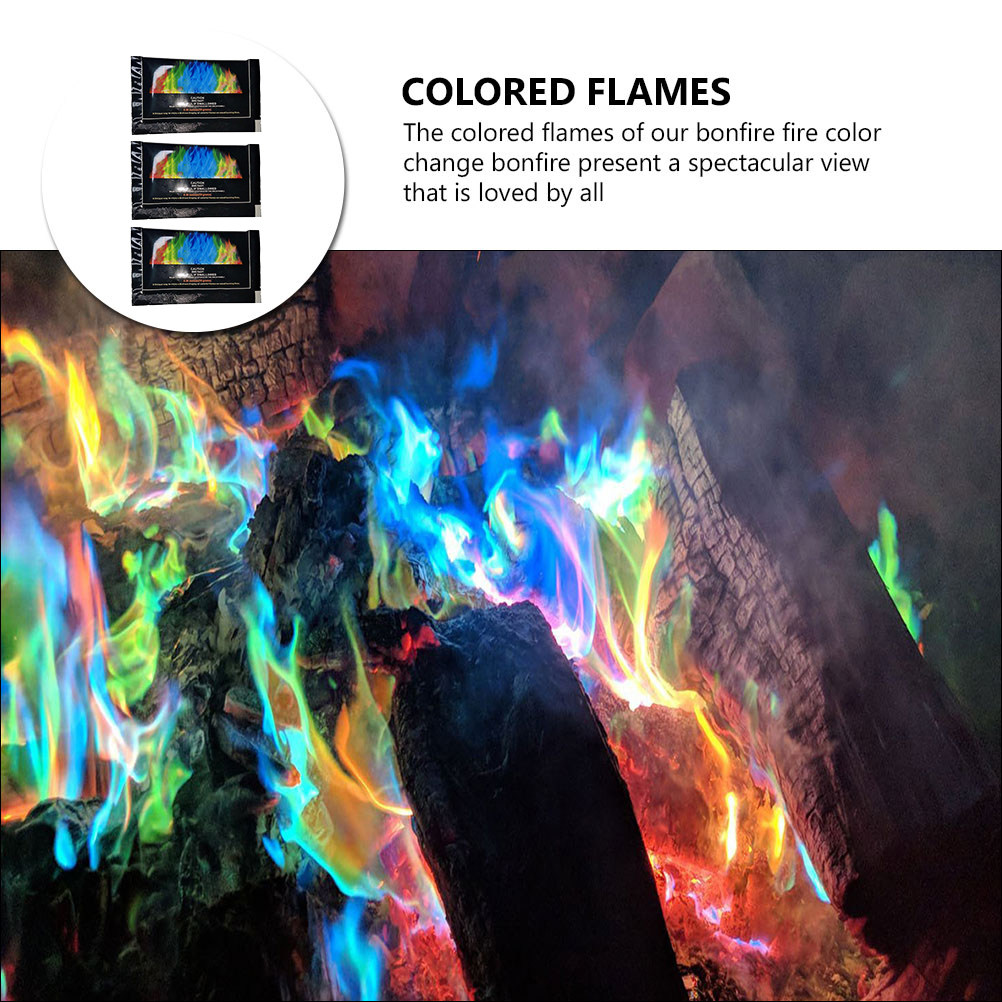 3 Pcs Fire Changing Color Pack - Camping Quiet review and price