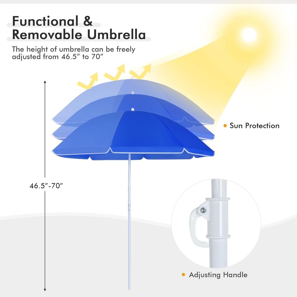 Portable Folding Picnic Chairs - Outdoor Camping Umbrella review and price