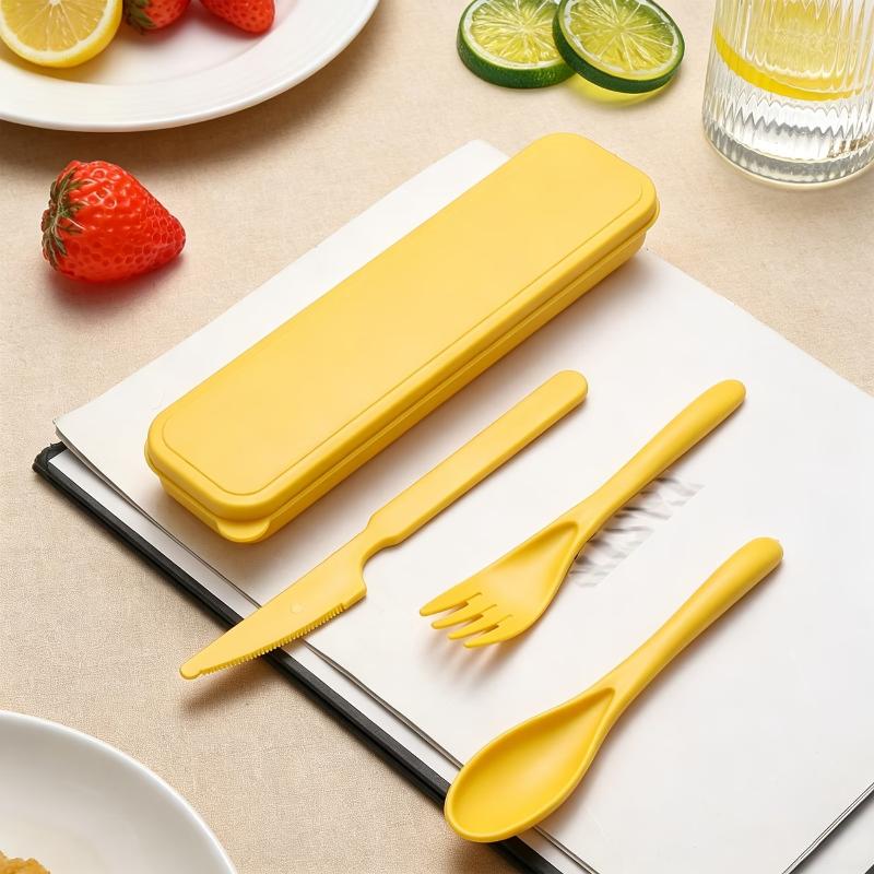 Wheat Straw Cutlery Set Knife  - Camp Utensil Set review and price