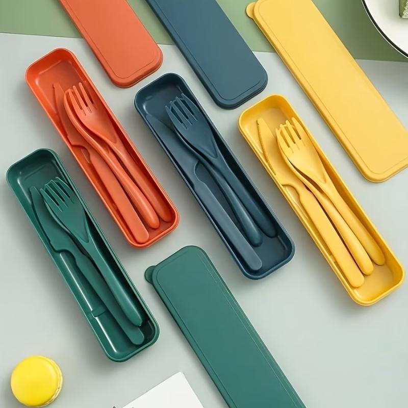 Wheat Straw Cutlery Set Knife  - Camp Utensil Set review and price