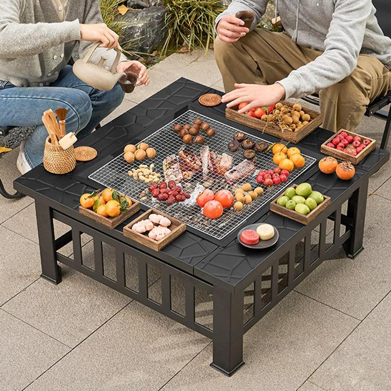 Camping Firewood Stove Square  - Outdoor Camping Wood Stove review and price