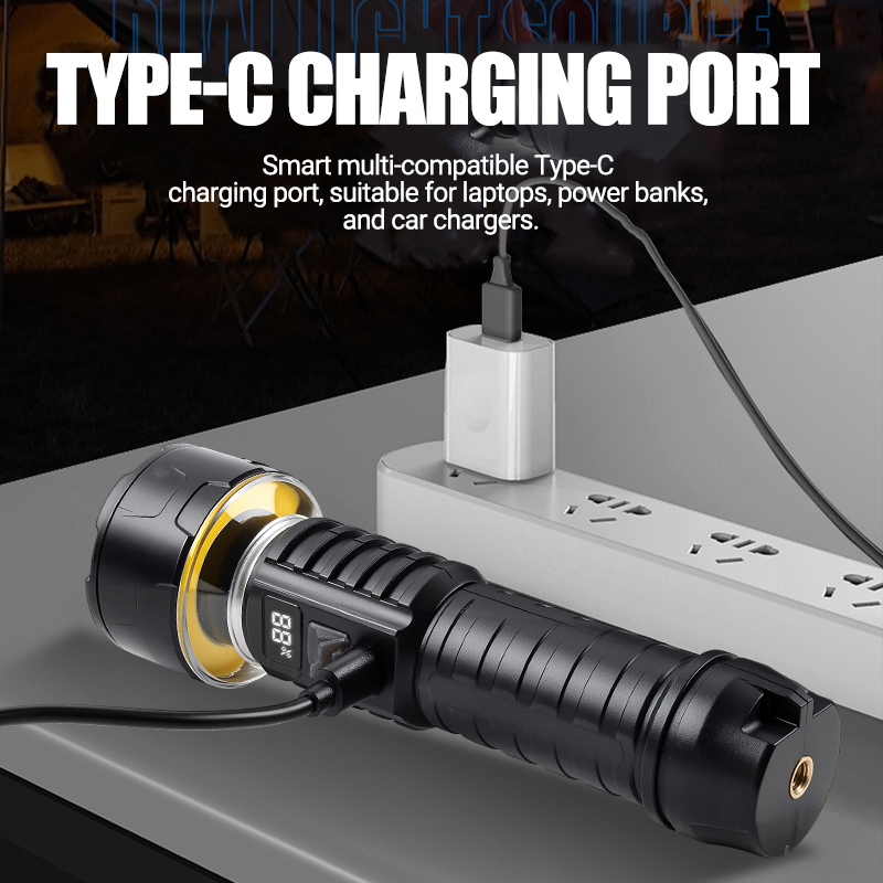 COB LED Flashlight Rechargeabl - Outdoor Camping Lighting review and price