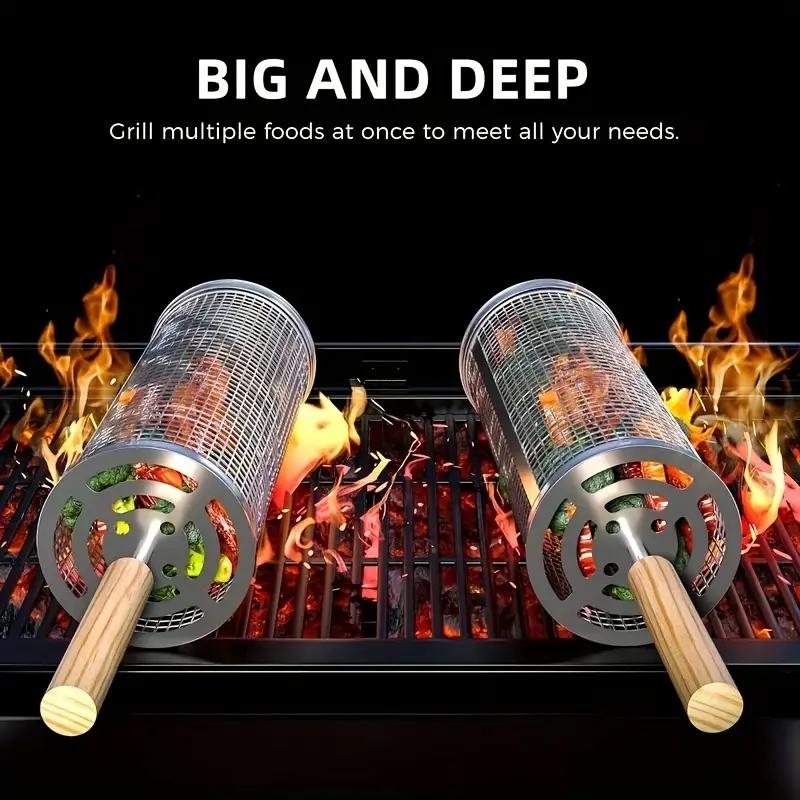 Stainless Steel BBQ Grill Bask - Outdoor Camping Bbq review and price