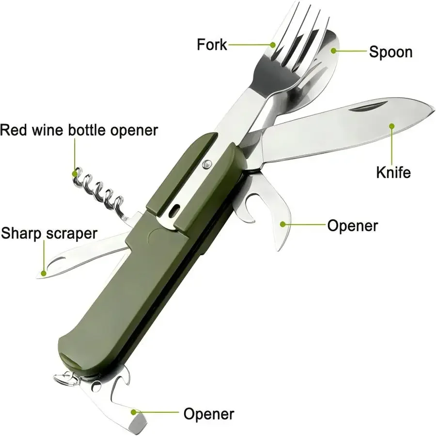 Camping Gear 5-in-1 Stainless  - Camping Quiet review and price