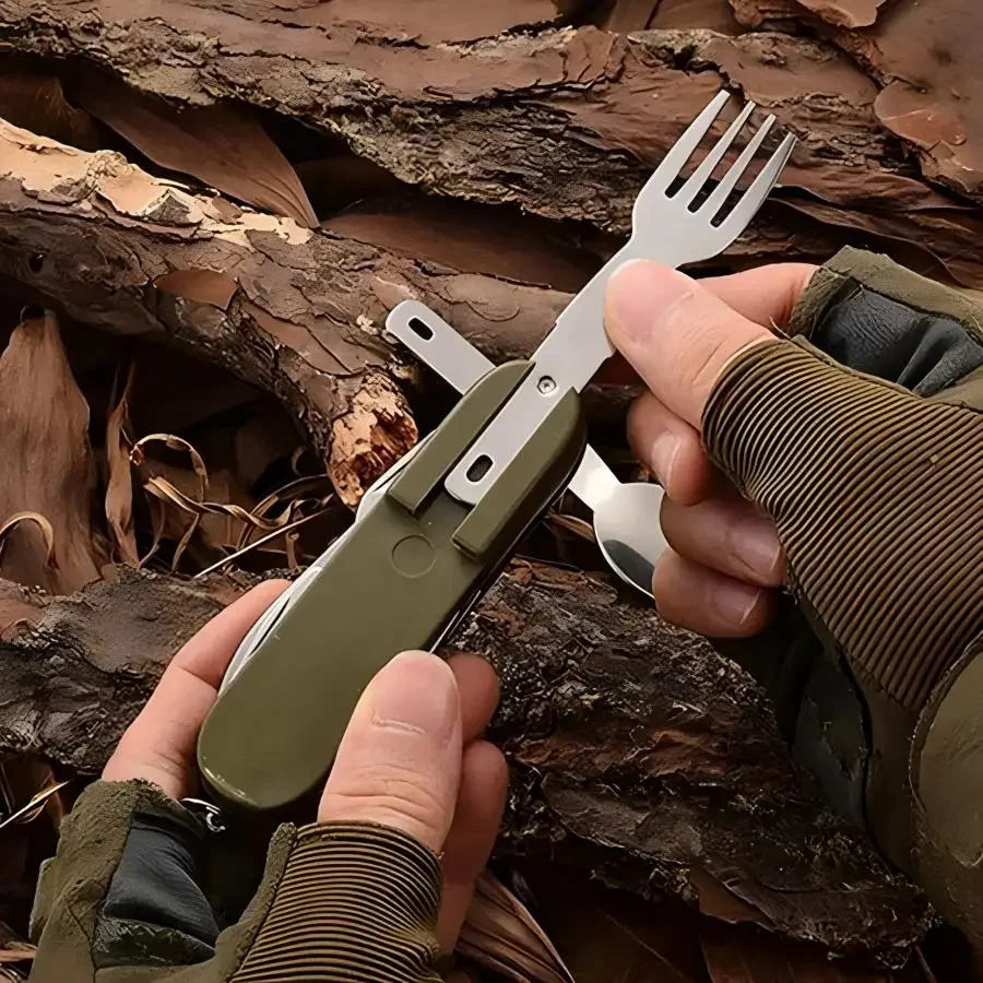 Camping Gear 5-in-1 Stainless  - Camping Quiet review and price
