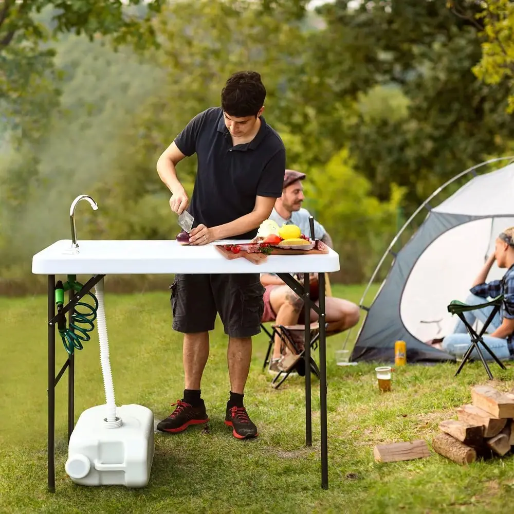 Portable Heavy-Duty Outdoor Ca - Outdoor Camping Sink review and price