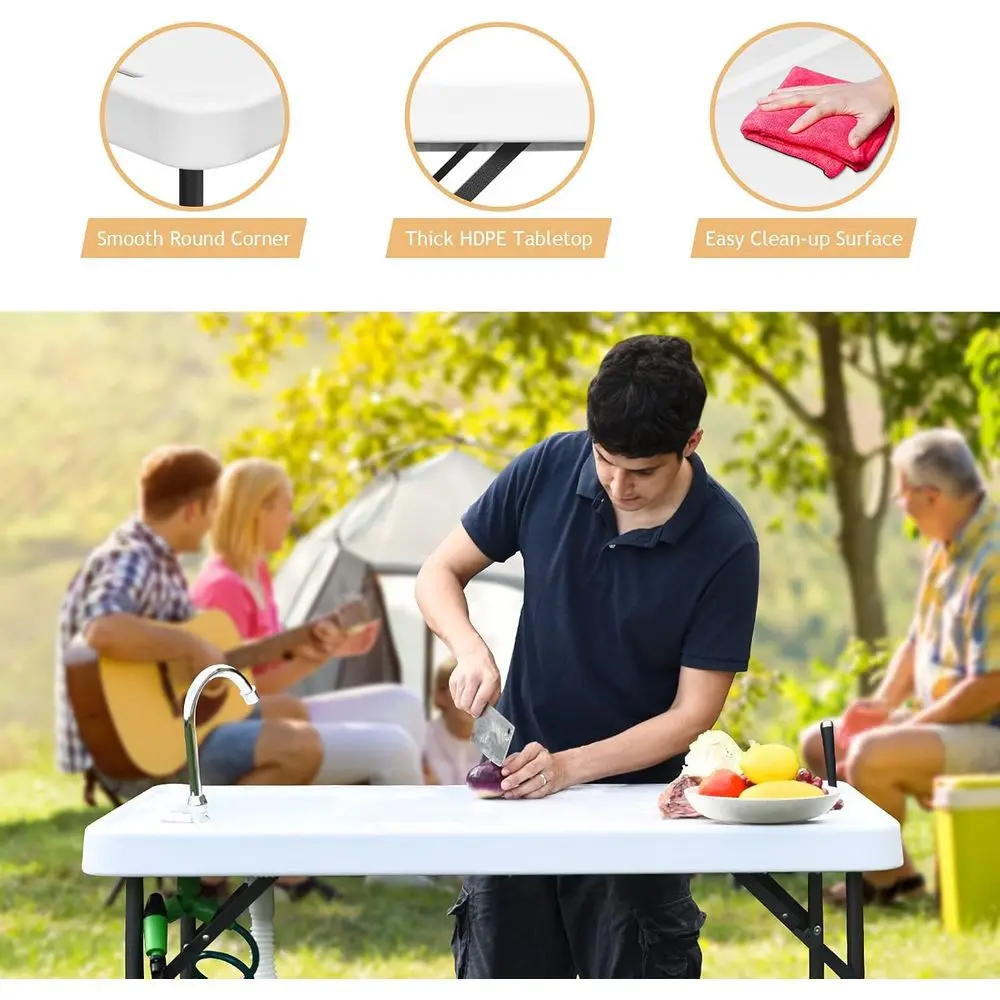 Portable Heavy-Duty Outdoor Ca - Outdoor Camping Sink review and price