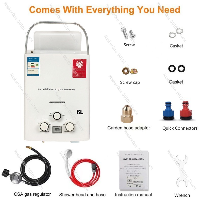 Propane LPG  Gas Tankless Wate - Outdoor Camping Water Heater review and price