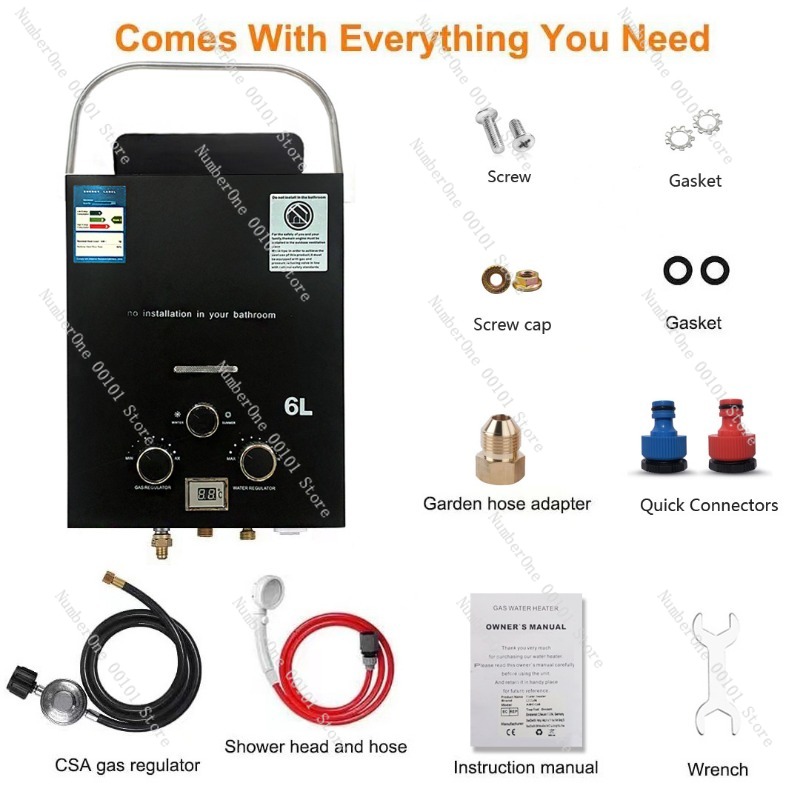 Propane LPG  Gas Tankless Wate - Outdoor Camping Water Heater review and price