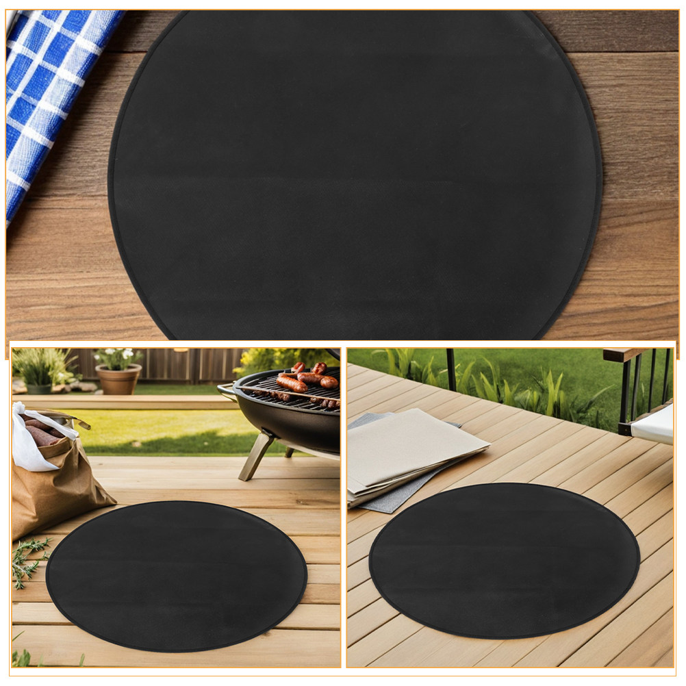 Round Fireproof Bbq Mat Heat R - Outdoor Camping Bbq review and price