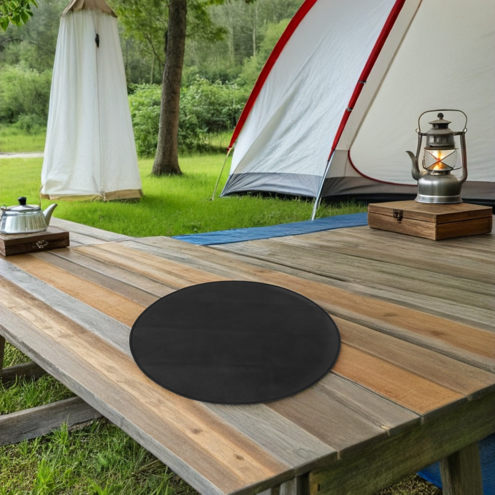 Round Fireproof Bbq Mat Heat R - Outdoor Camping Bbq review and price