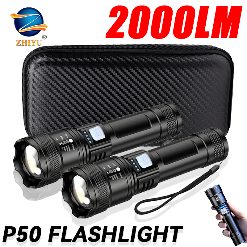 Tactical LED Flashlight 2000LM - Battery Outdoor Camping review and price