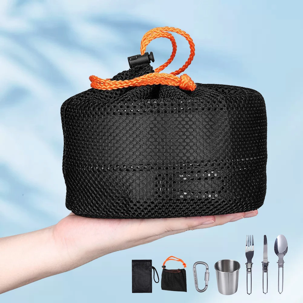 Camping Cookware Kit Kettle Po - Camp Utensil Set review and price